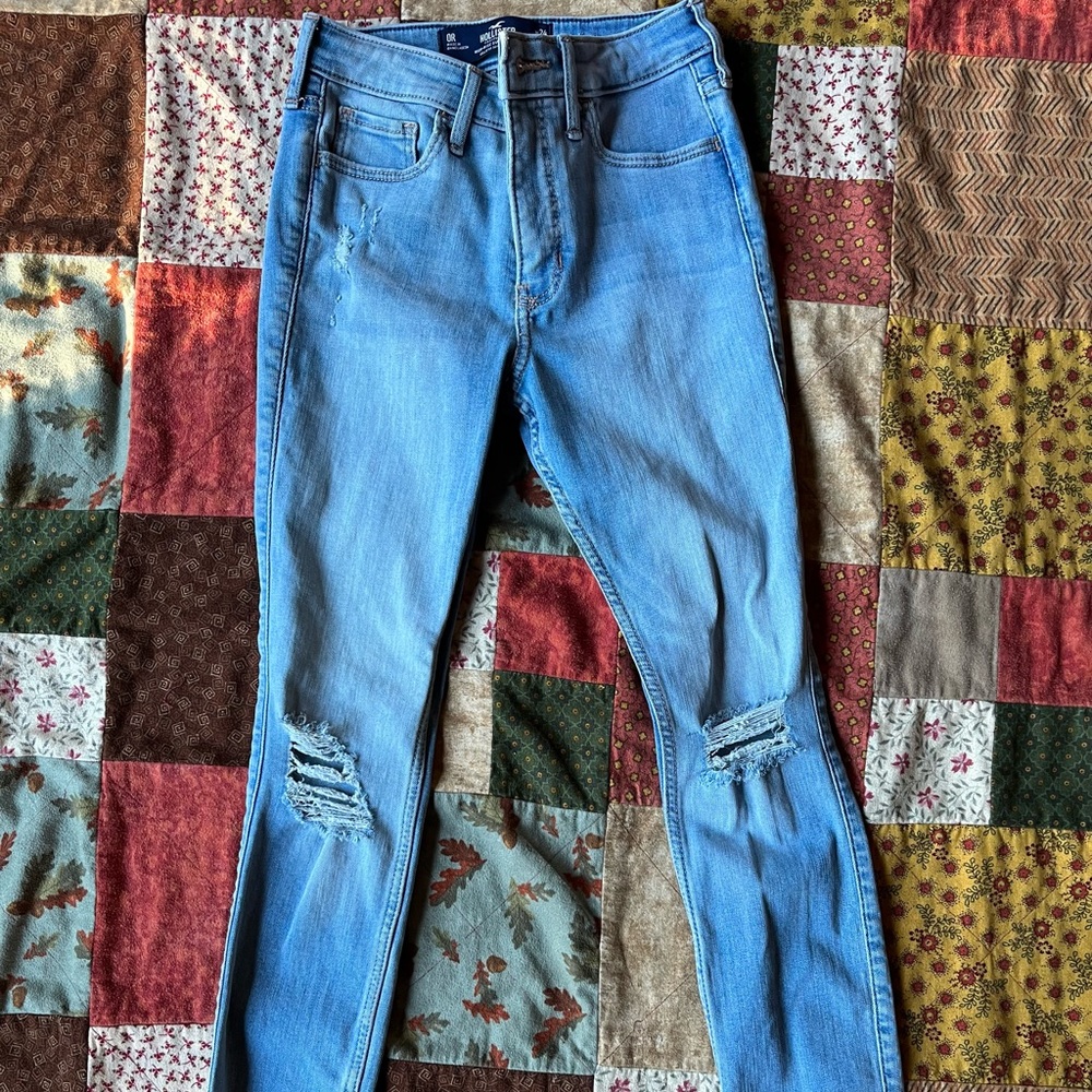 EUC Hollister Women’s High Rise Super Skinny Jeans - Size 0R - W24 L28